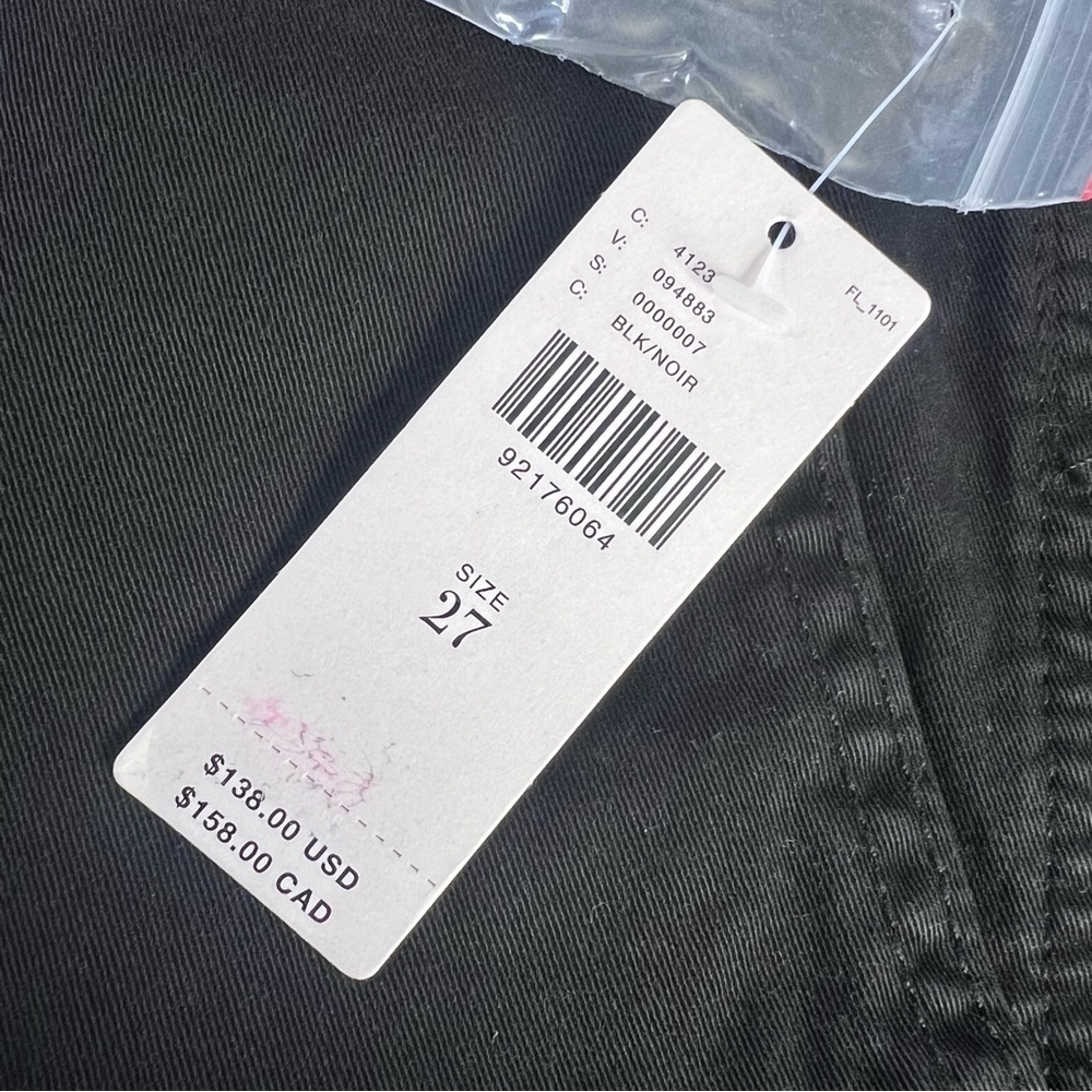 Anthropologie Pilcro Wide Leg Flared Pant Women’s Size 27 Black High Rise CL - Picture 8 of 12